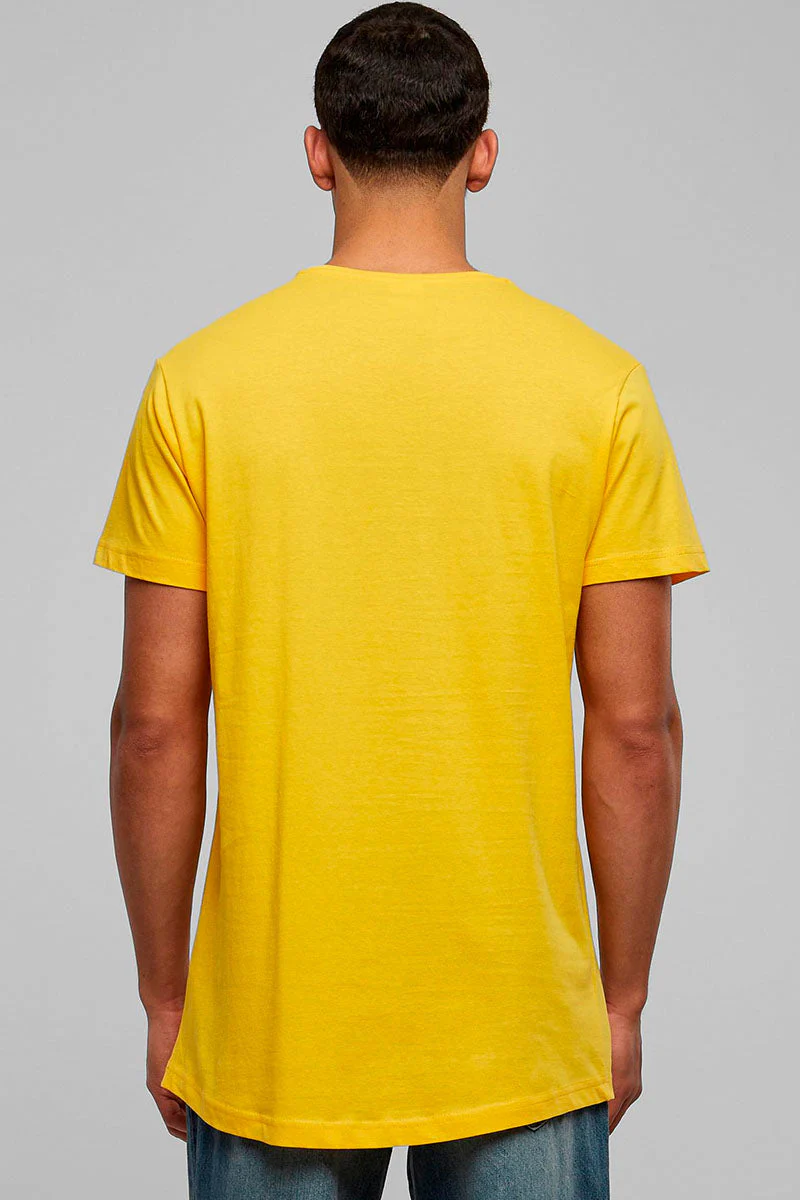 URBAN CLASSICS Shaped Long Tee Chrome Yellow - Image 5