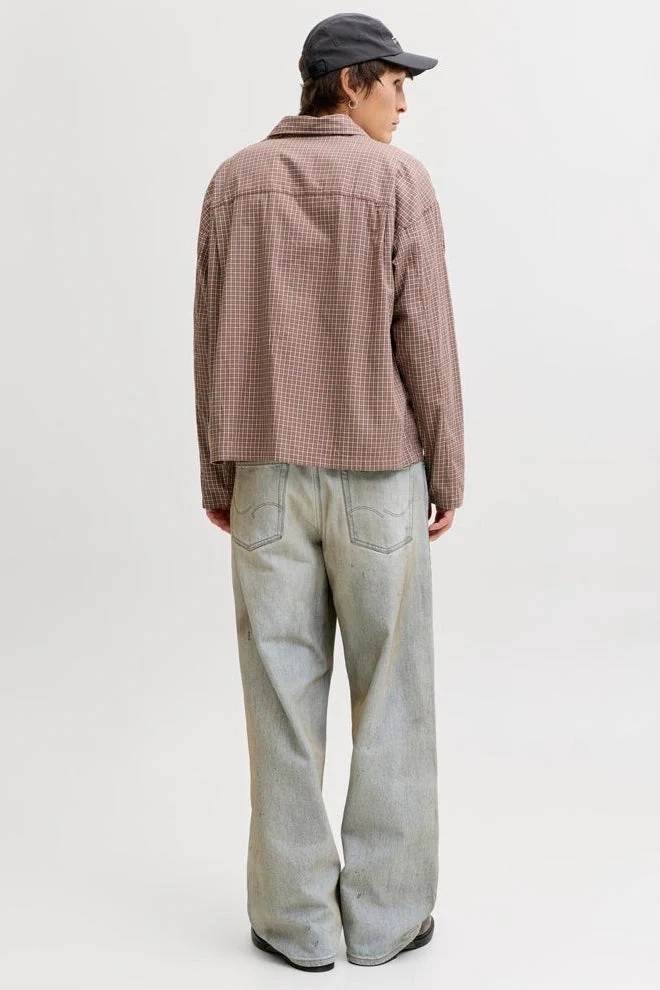 Jack & Jones Austin Clean Check Shirt Nutmeg - Image 3