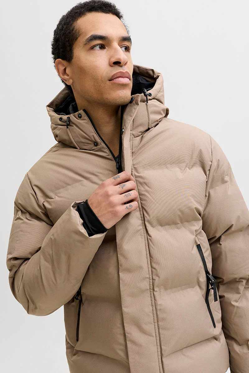 Jack & Jones Fusion Pufferjacke Desert Taupe - Image 4