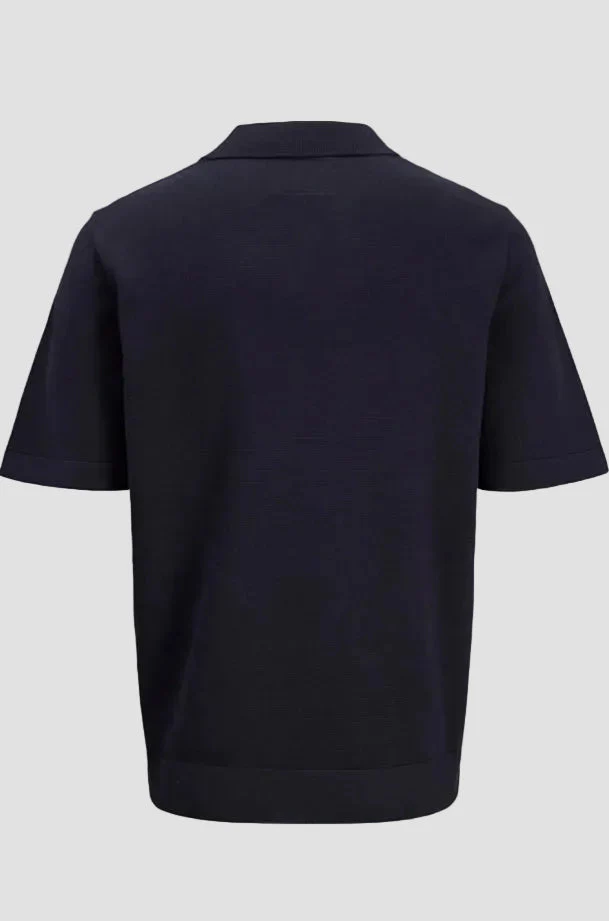 Jack & Jones Blamilano Spring Split Neck SS Night Sky - Image 8