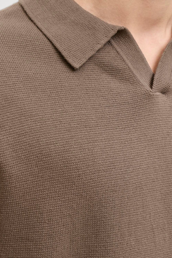 Jack & Jones Blamilano Spring Split Neck SS Morel - Image 6