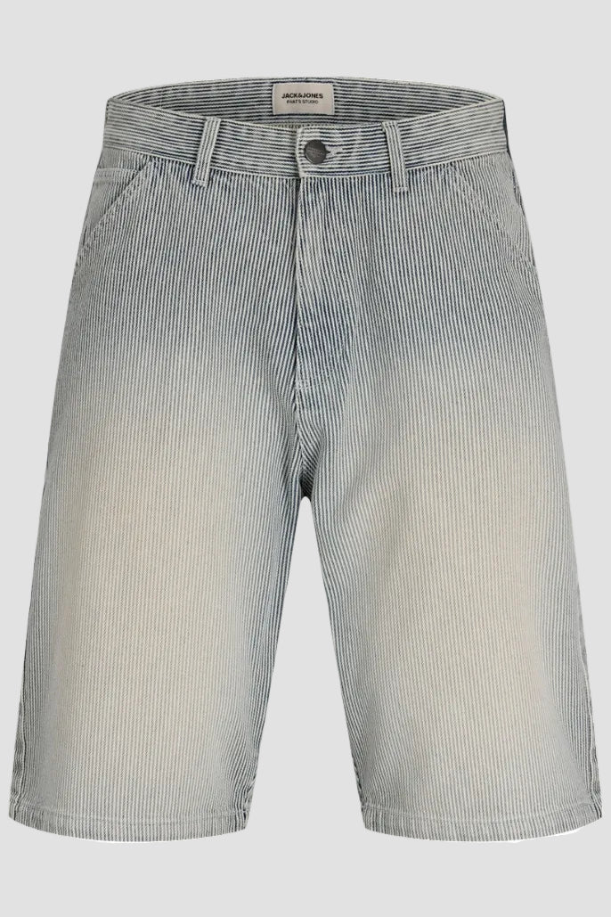 Jack & Jones Alex Hickory Shorts SS26 Dark Navy Stripe - Image 7