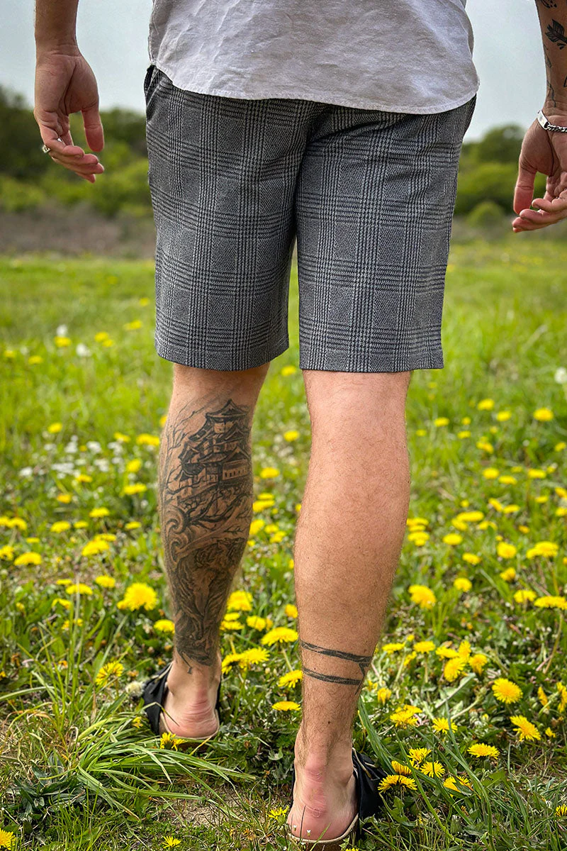 ONLY & SONS MARK SHORTS AOP GW 9927 Medium Grey Melange - Image 4