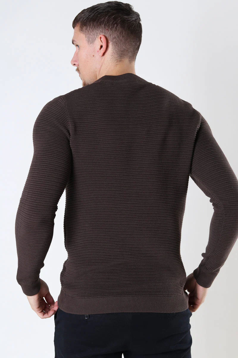 Solid Valencia Crew Knit Slate Black - Image 4
