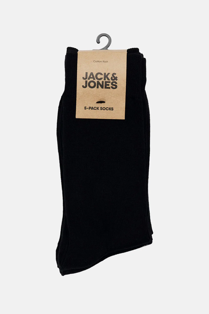 Jack & Jones JACBASIC BAMBOO SOCK 5 PACK NOOS Black Black - Black - Black - Black - Image 3