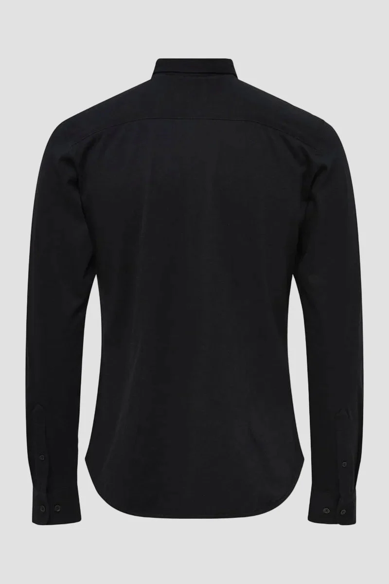 ONLY & SONS Miles LS Stretch Hemd Black - Image 8