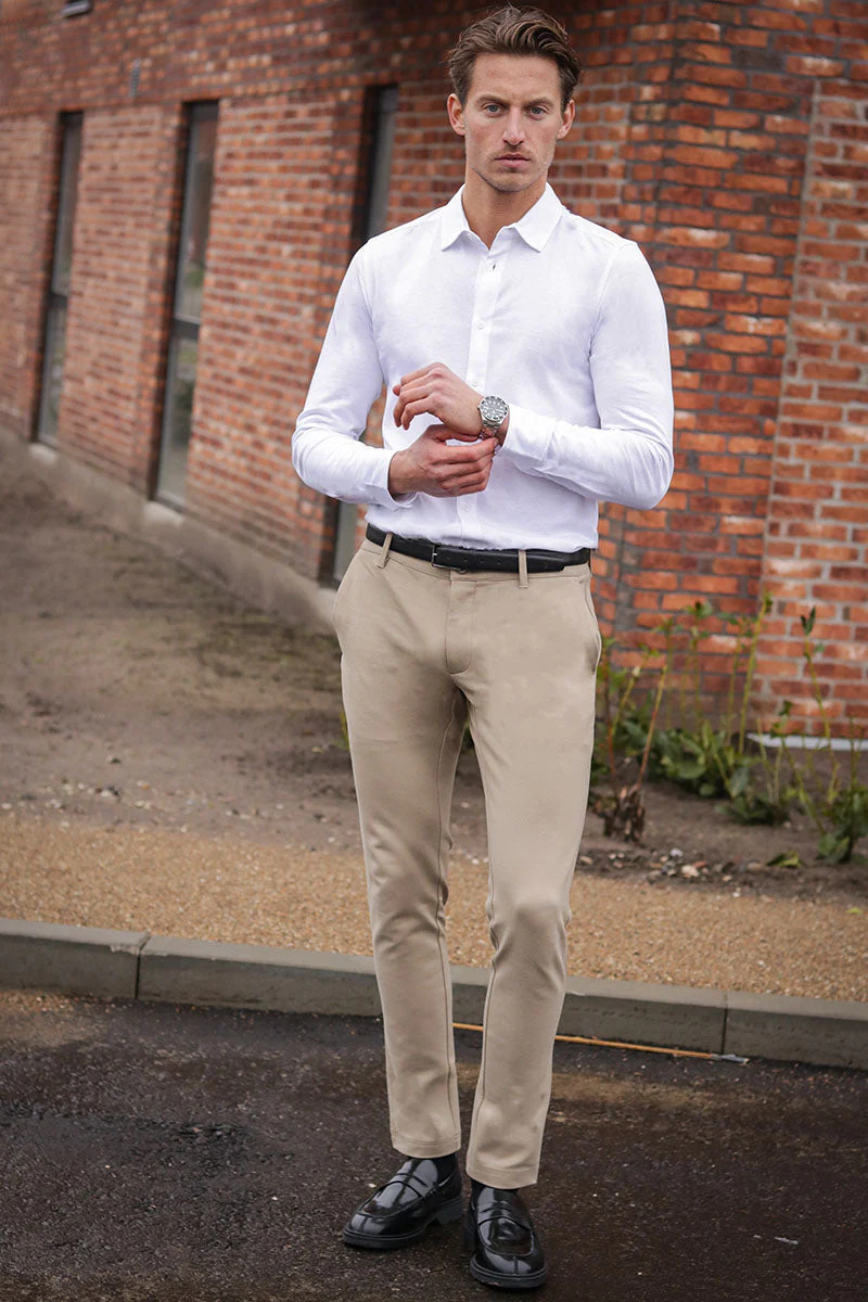 ONLY & SONS Miles LS Stretch Hemd White - Image 3