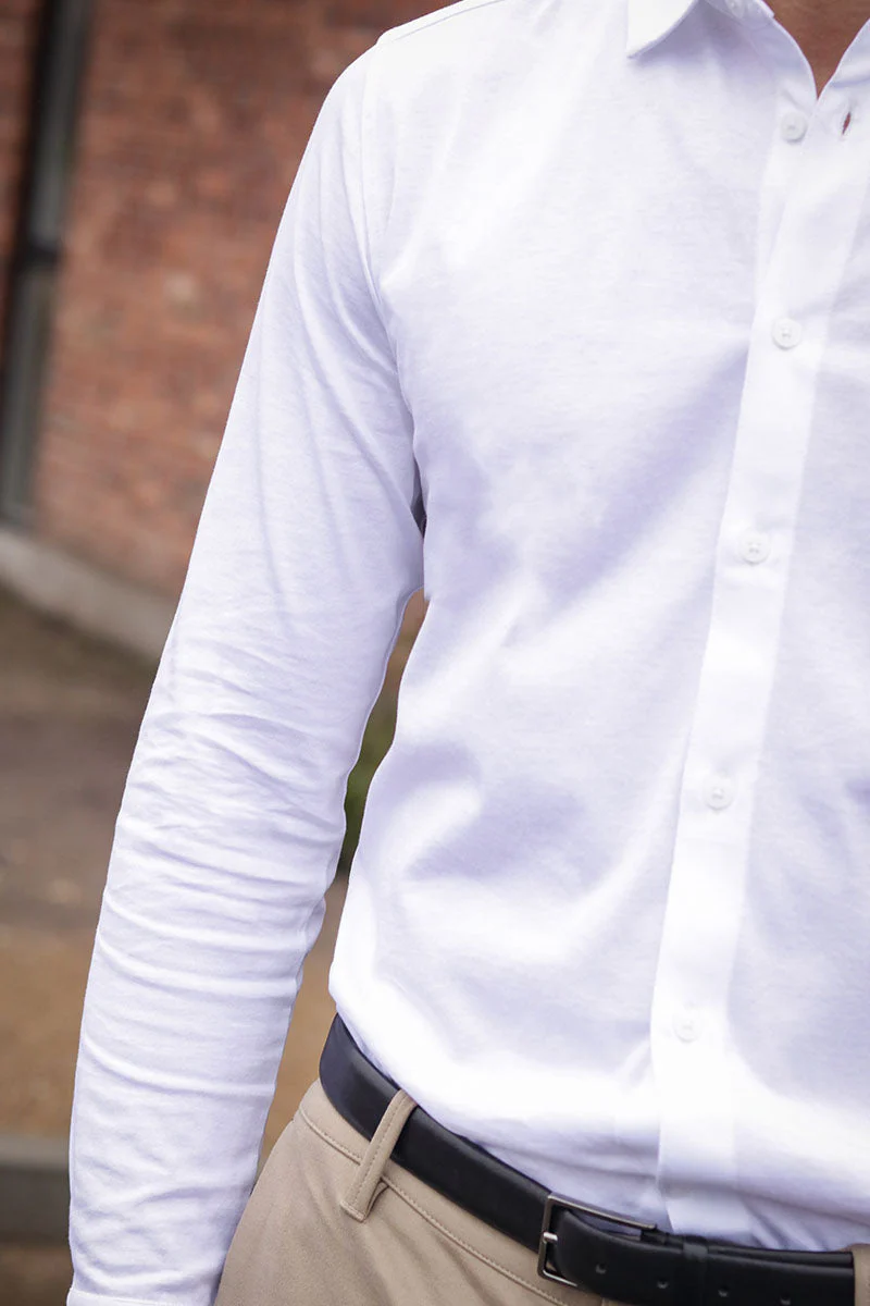 ONLY & SONS Miles LS Stretch Hemd White - Image 5