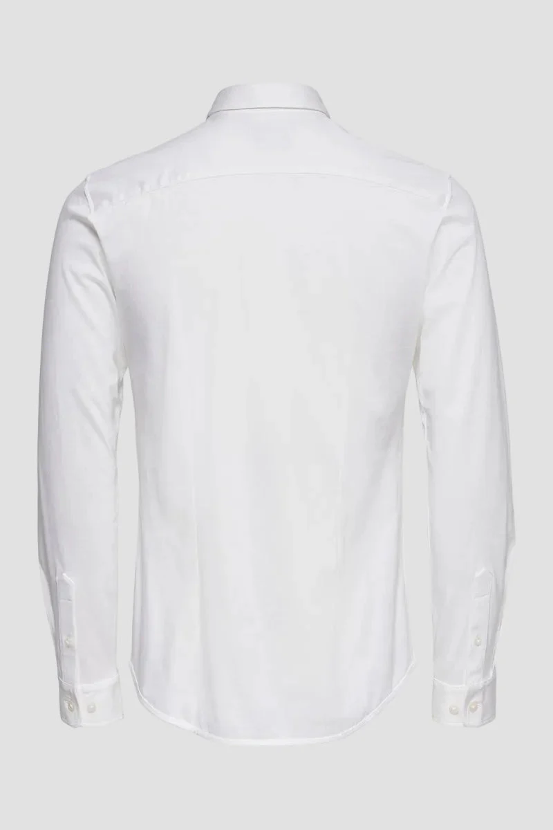 ONLY & SONS Miles LS Stretch Hemd White - Image 8