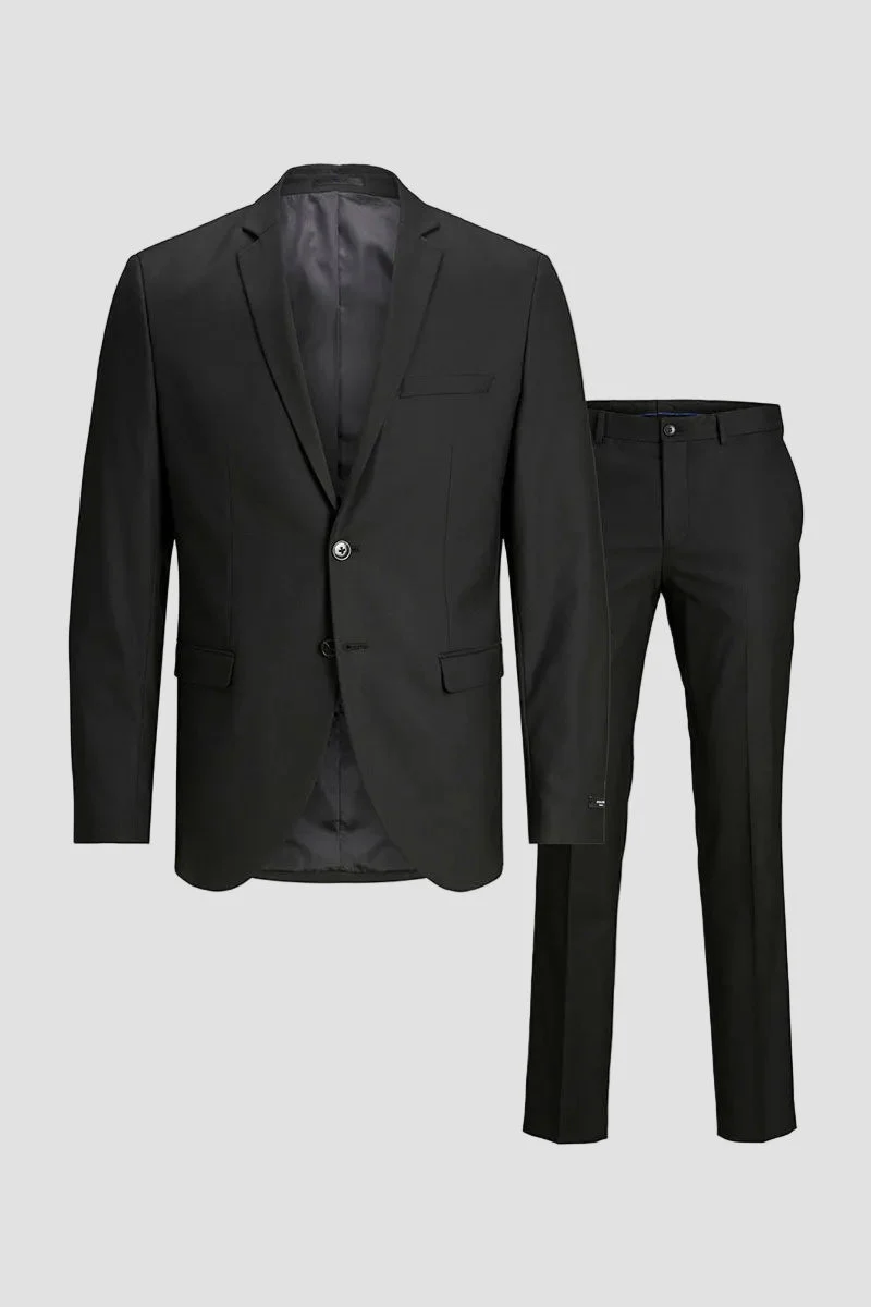 Jack & Jones Premium Franco Slim Fit Anzug Black - Image 13