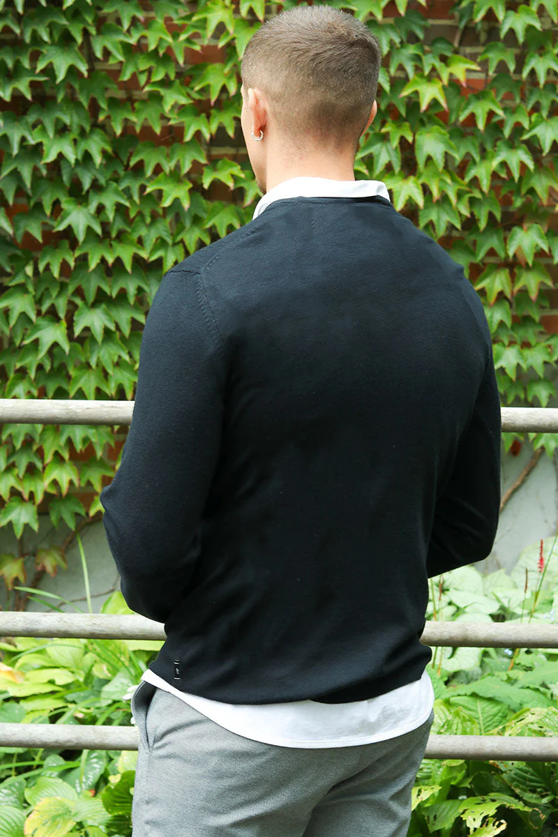 JEFF GREYSON CREW KNIT Black - Image 5
