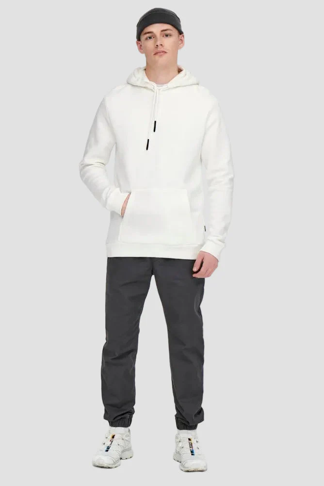 Only & Sons Ceres Hoodie Cloud Dancer - Image 2