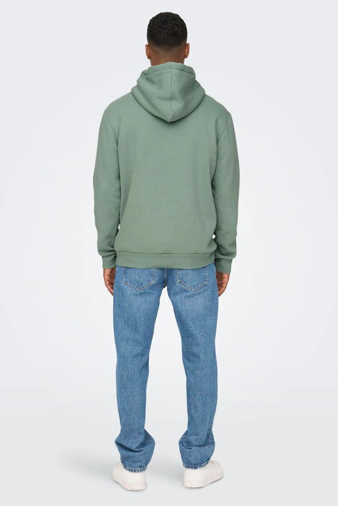 Only & Sons Ceres Hoodie Chinois Green - Image 4