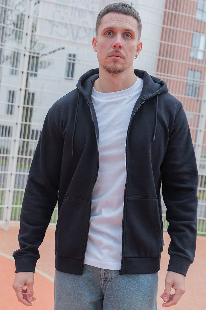 ONLY & SONS CERES ZIP HOODIE SWEAT Dark Navy - Image 3