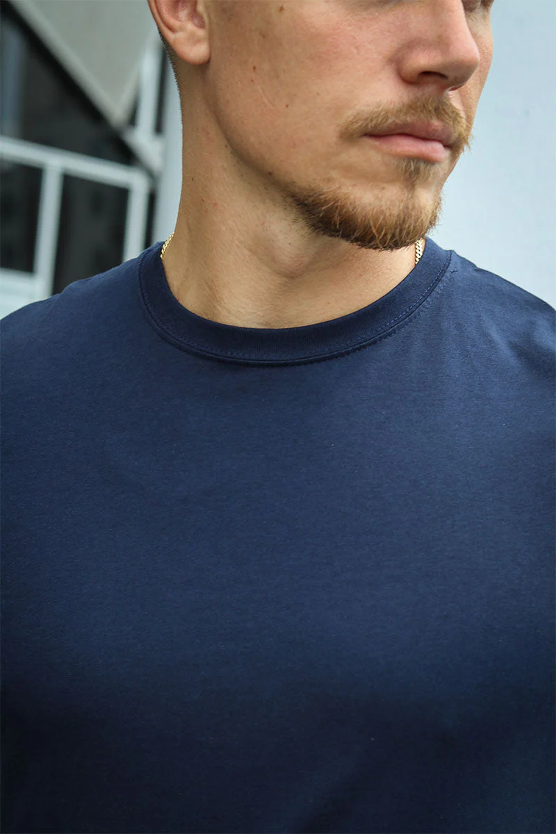 Liebhaveri Organic Bazo Tee Blue Navy - Image 3