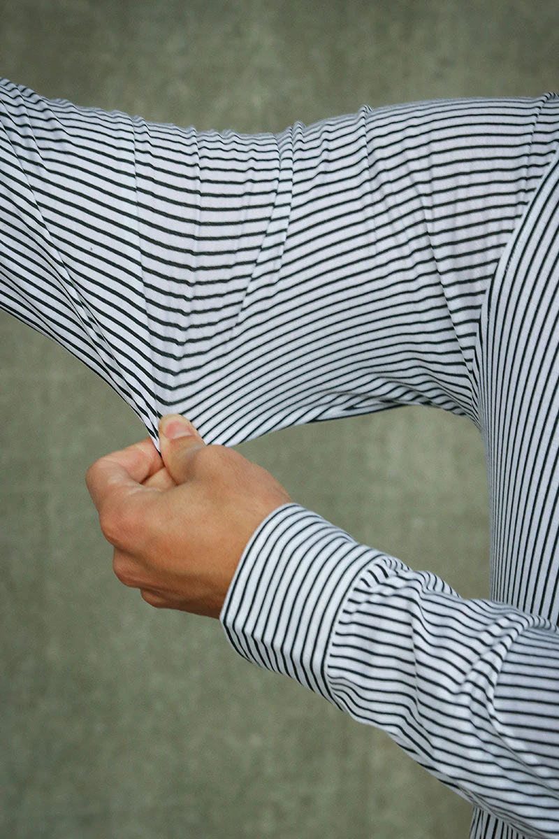 Only & Sons Miles Stripe LS Stretch Hemd Rosin - Image 4
