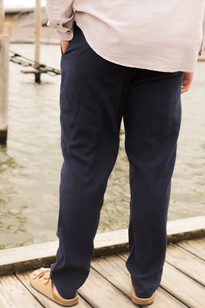 Selected Brody Linen Pants Black - Image 9