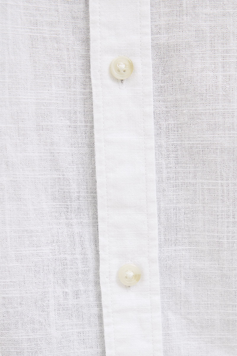 Jack & Jones Summer Linen Hemd SS White - Image 5