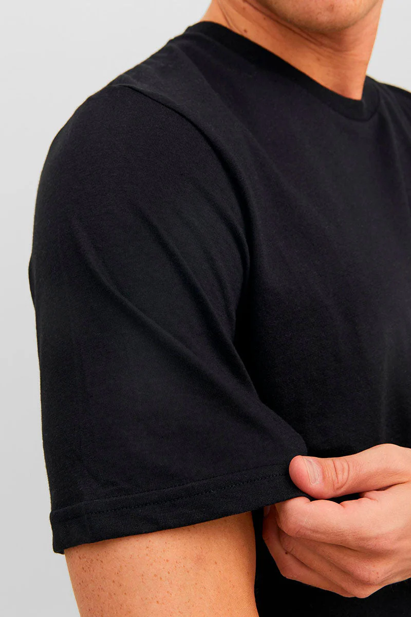 Jack & Jones Under Tee Crew Neck 3 Pack Black - Image 5