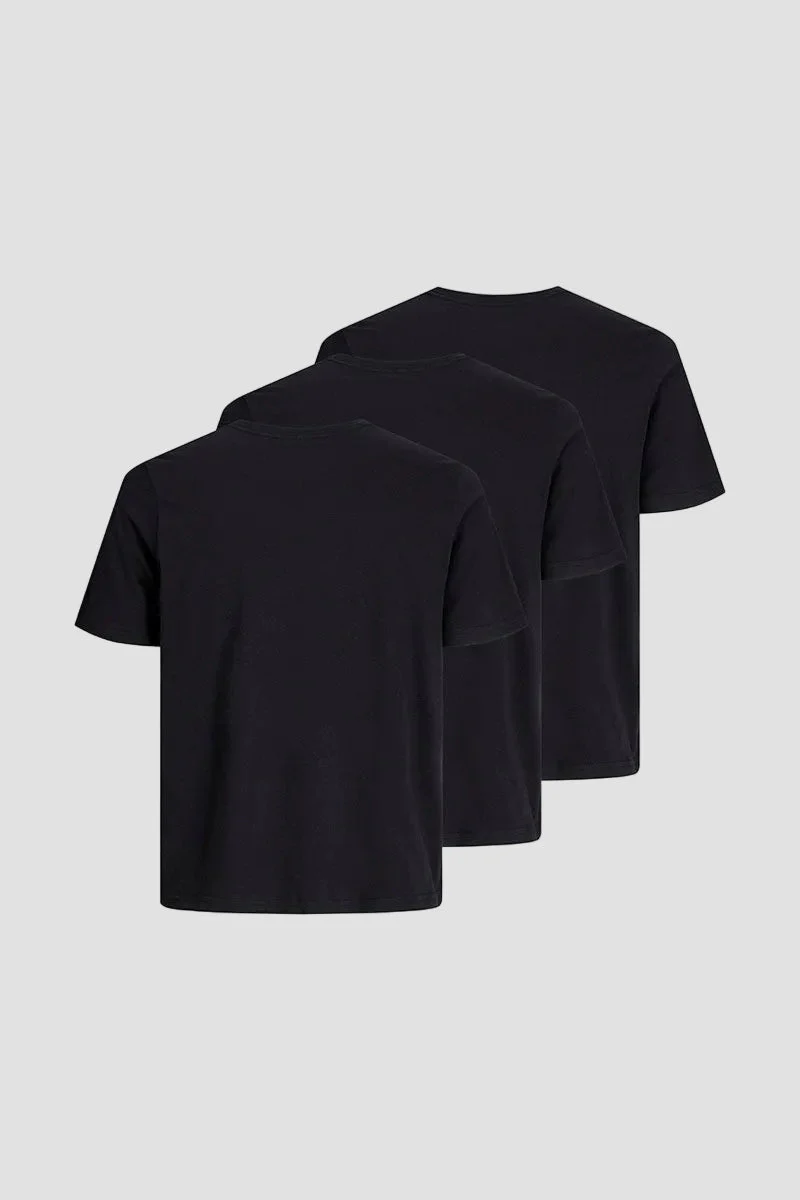 Jack & Jones Under Tee Crew Neck 3 Pack Black - Image 7