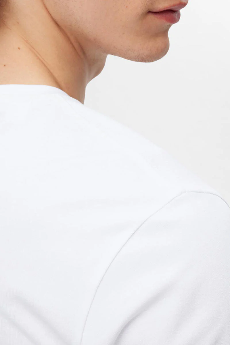 Selected ROLAND BASIC TEE 3-PACK  Bright White - Image 4