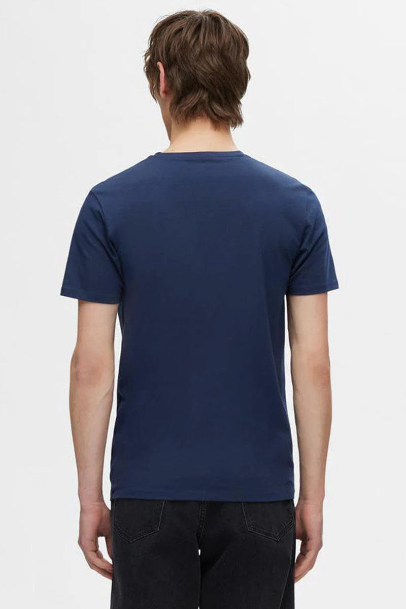 Selected ROLAND BASIC TEE 3-PACK Navy Blazer - Image 6