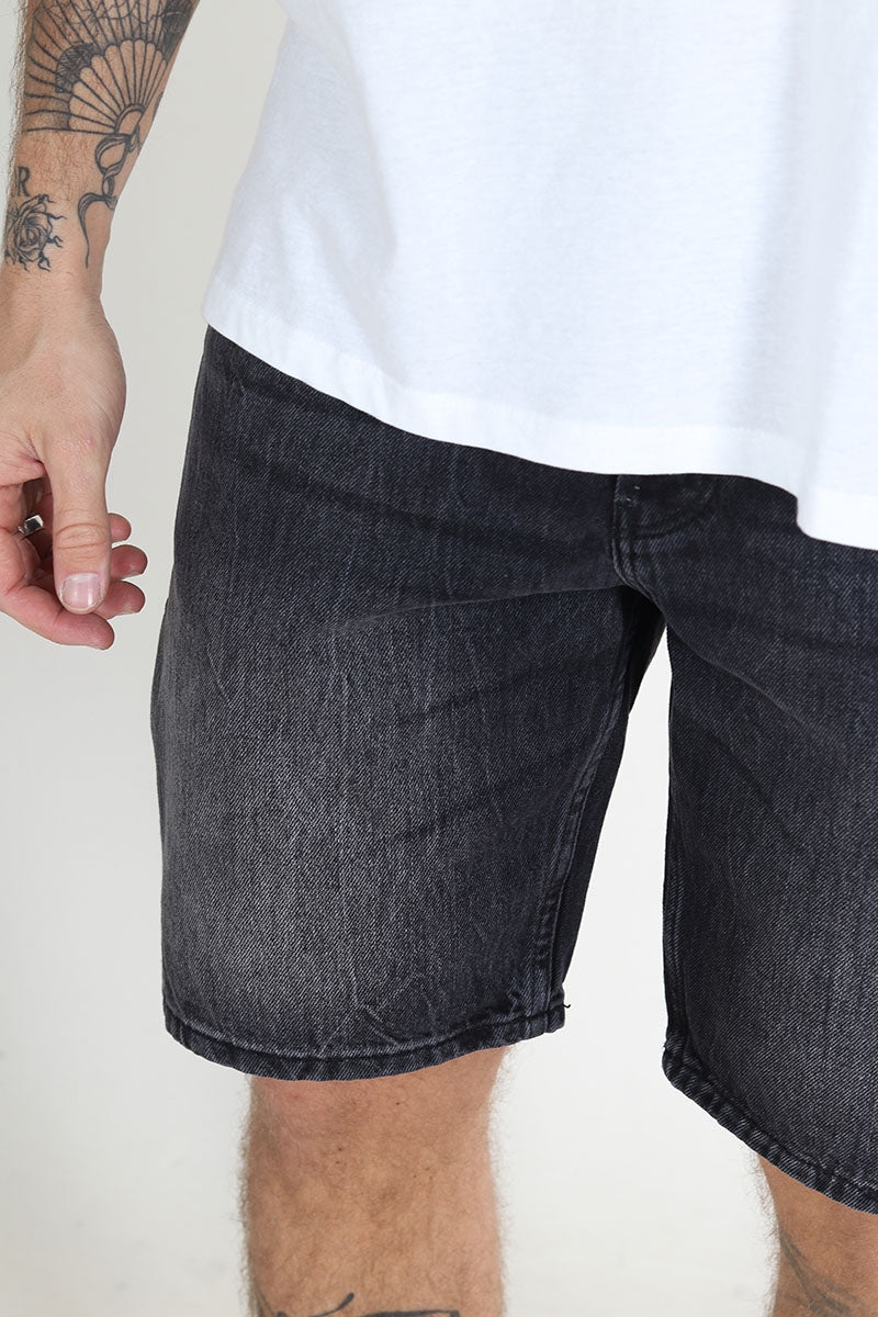 ONLY & SONS Edge Denim Shorts  Washed Black - Image 3