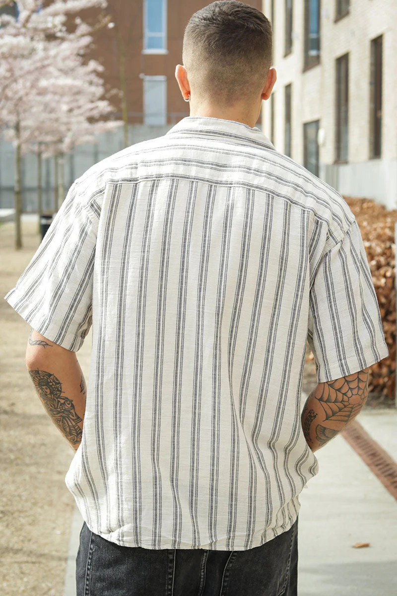 Jack & Jones Enzo Stripe Resort Hemd SS Moonbeam - Image 4