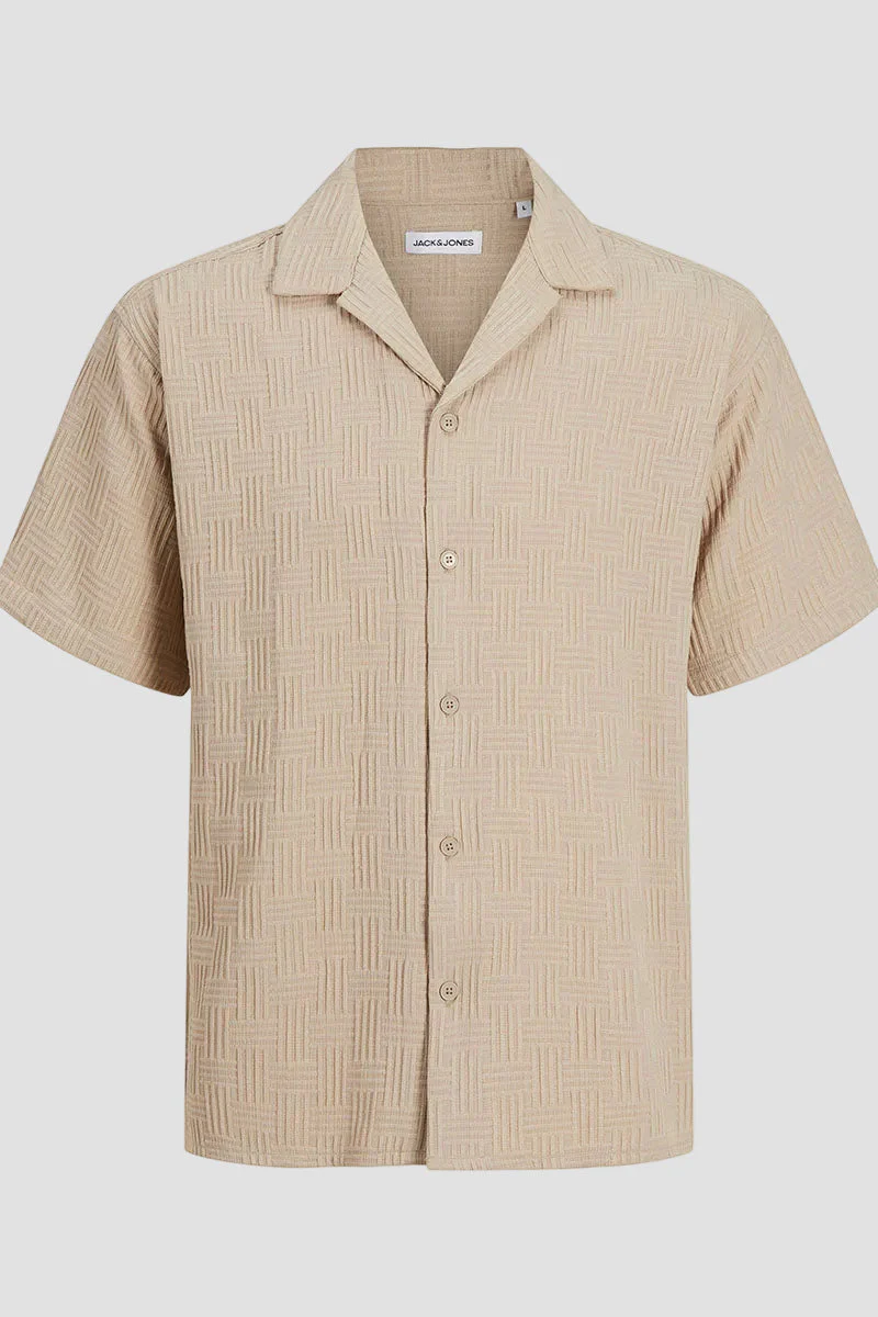Jack & Jones Matteo Resort Hemd SS Oxford Tan - Image 7