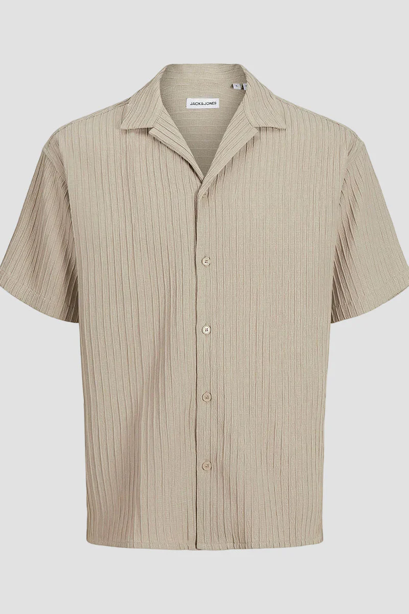 Jack & Jones Massimo Resort Hemd SS Oxford Tan - Image 4