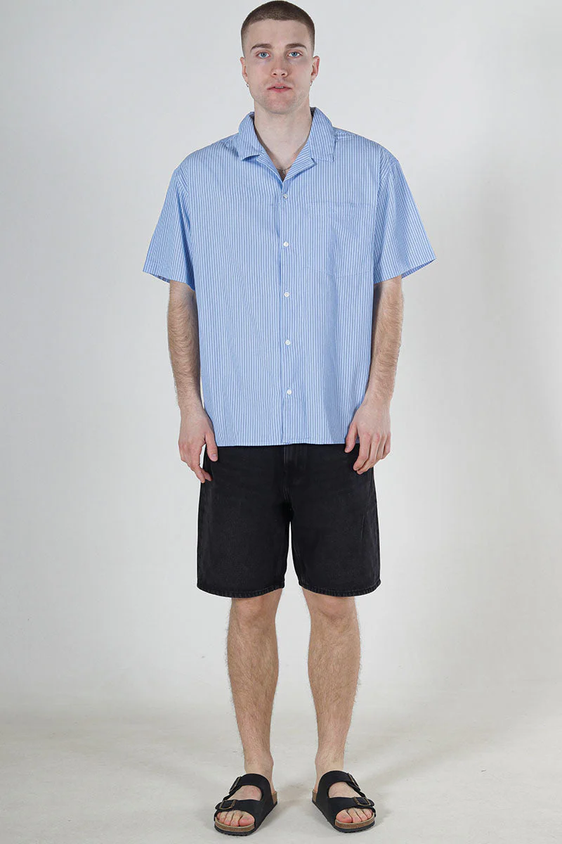 Jack & Jones Cody Poplin Resort Hemd SS Cashmere Blue - Image 2