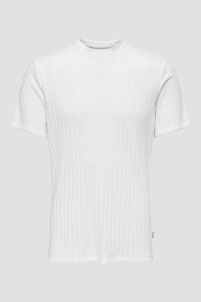 ONLY & SONS Bode Regular Tee SS Bright White - Image 3
