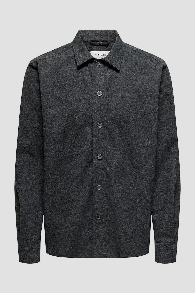 ONLY & SONS Even Life LS Hemd 0218 Black - Image 3