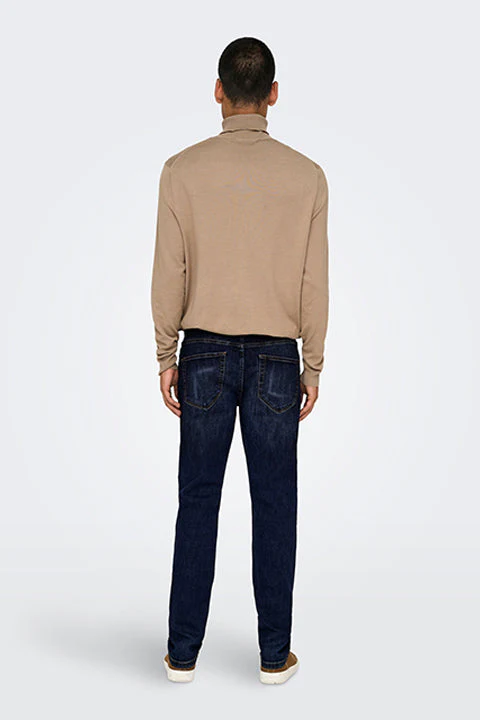 Only & Sons Weft Regular Fit 6752 Dark Blue Denim - Image 6