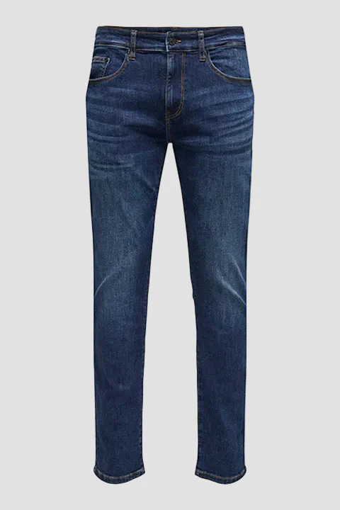 Only & Sons Weft Regular Fit 6752 Dark Blue Denim - Image 7