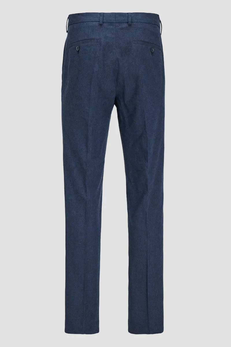Jack & Jones Riviera Linen Trouser Dark Navy - Image 5