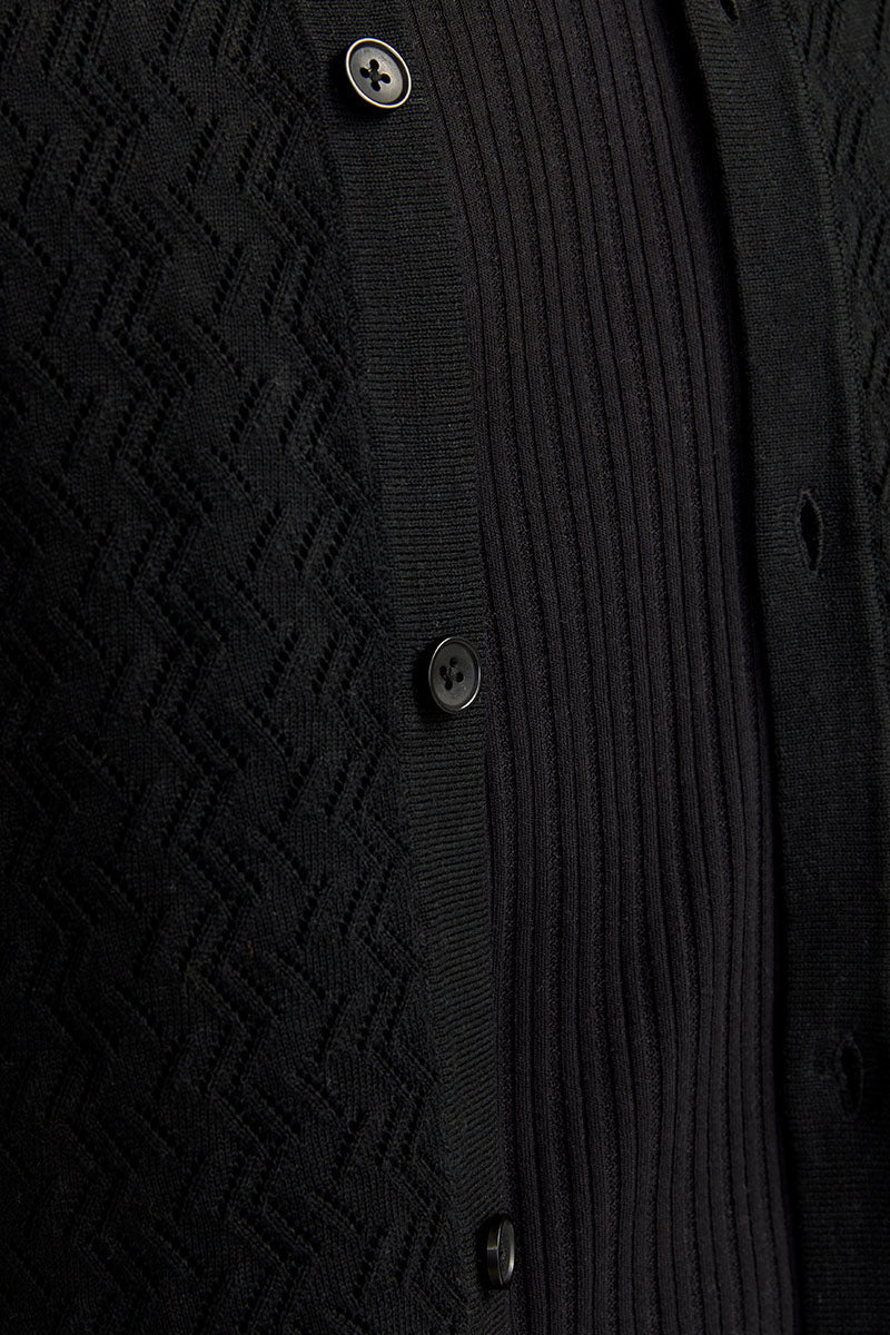 Jack & Jones Tyler Knit SS Polo Black - Image 3