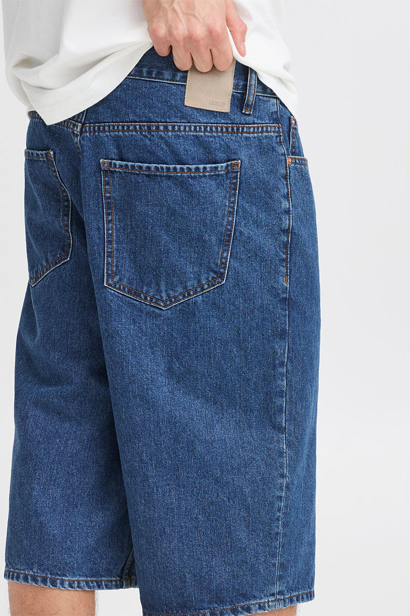Solid Tommy Shorts Middle Blue Denim - Image 6