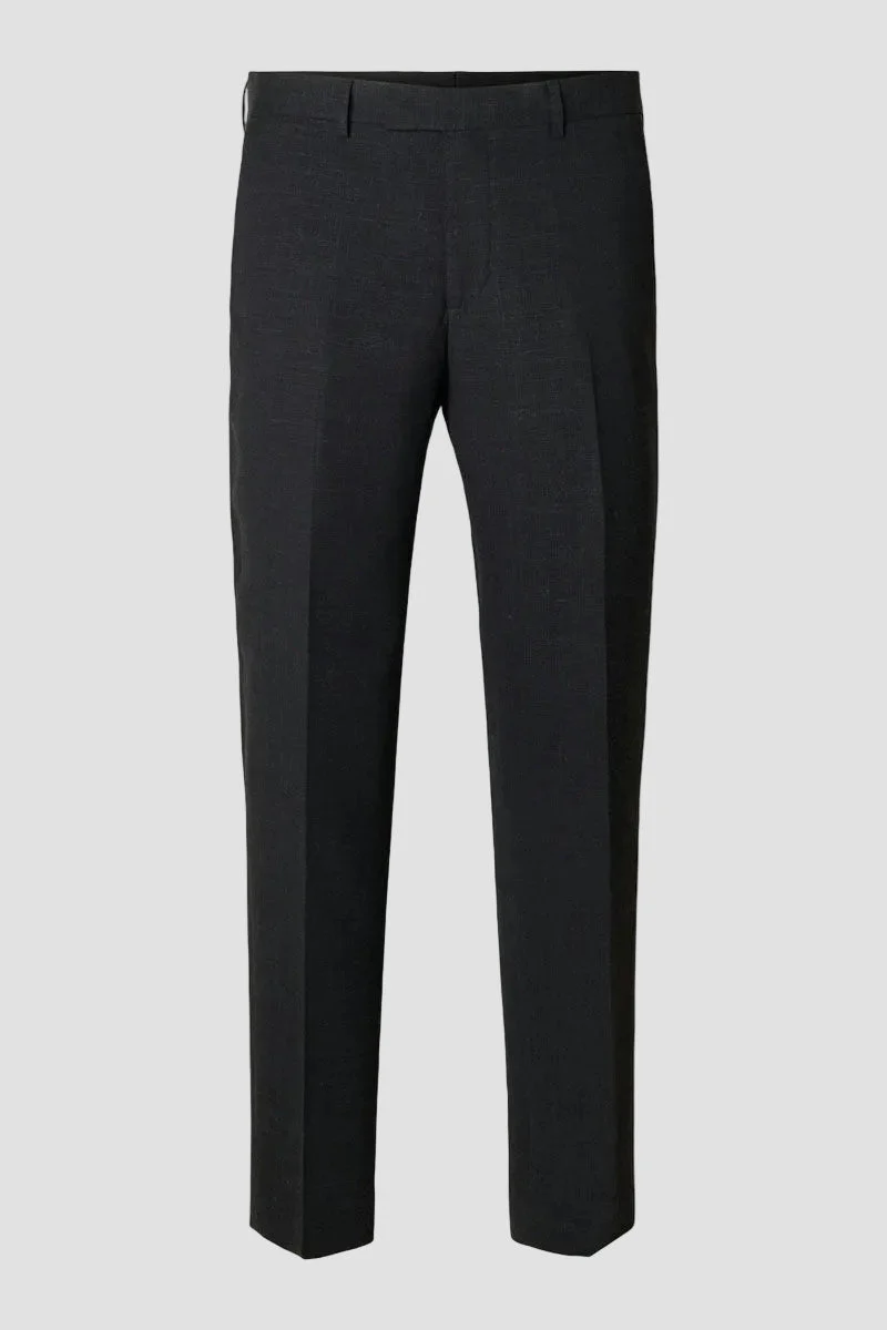 Selected SLHSLIM-OASIS LINEN TRS NOOS Black - Image 5