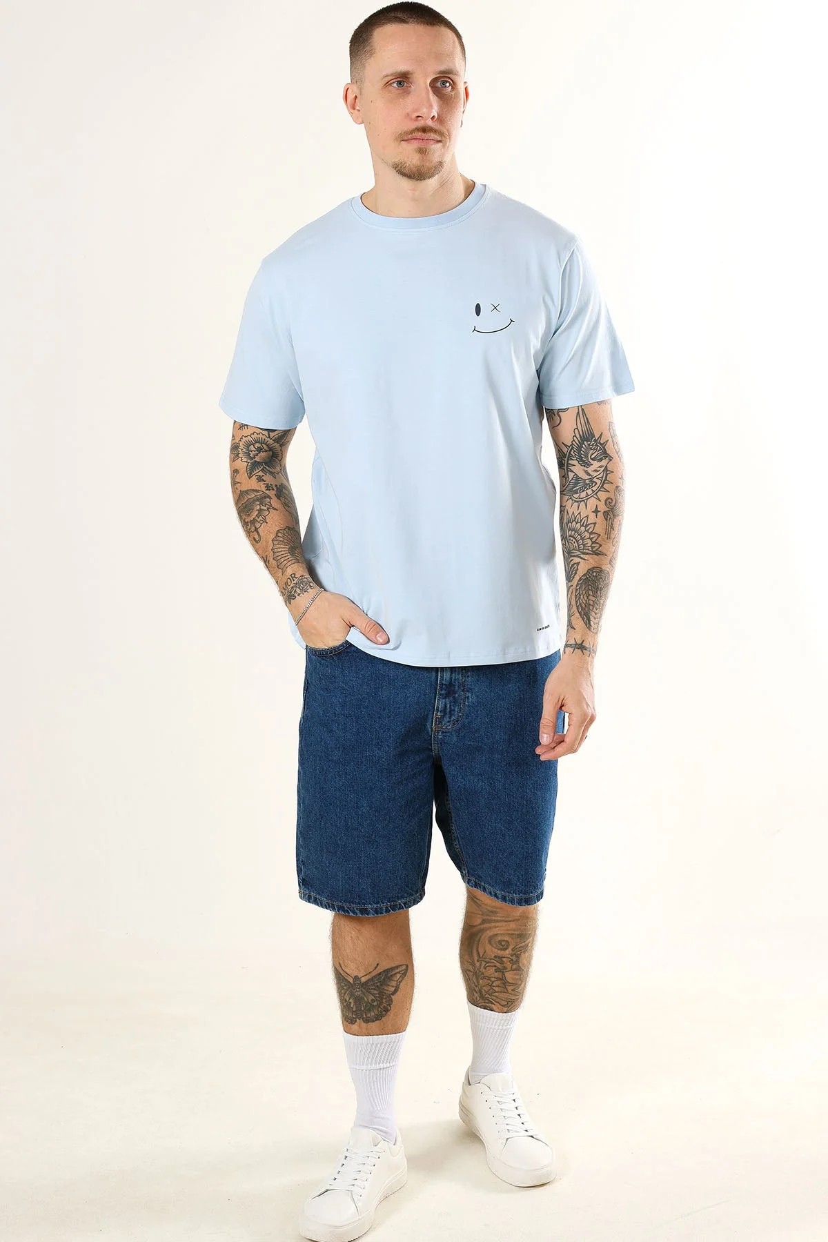 Clean Cut Copenhagen Patrick Organic Tee Light Blue - Image 2