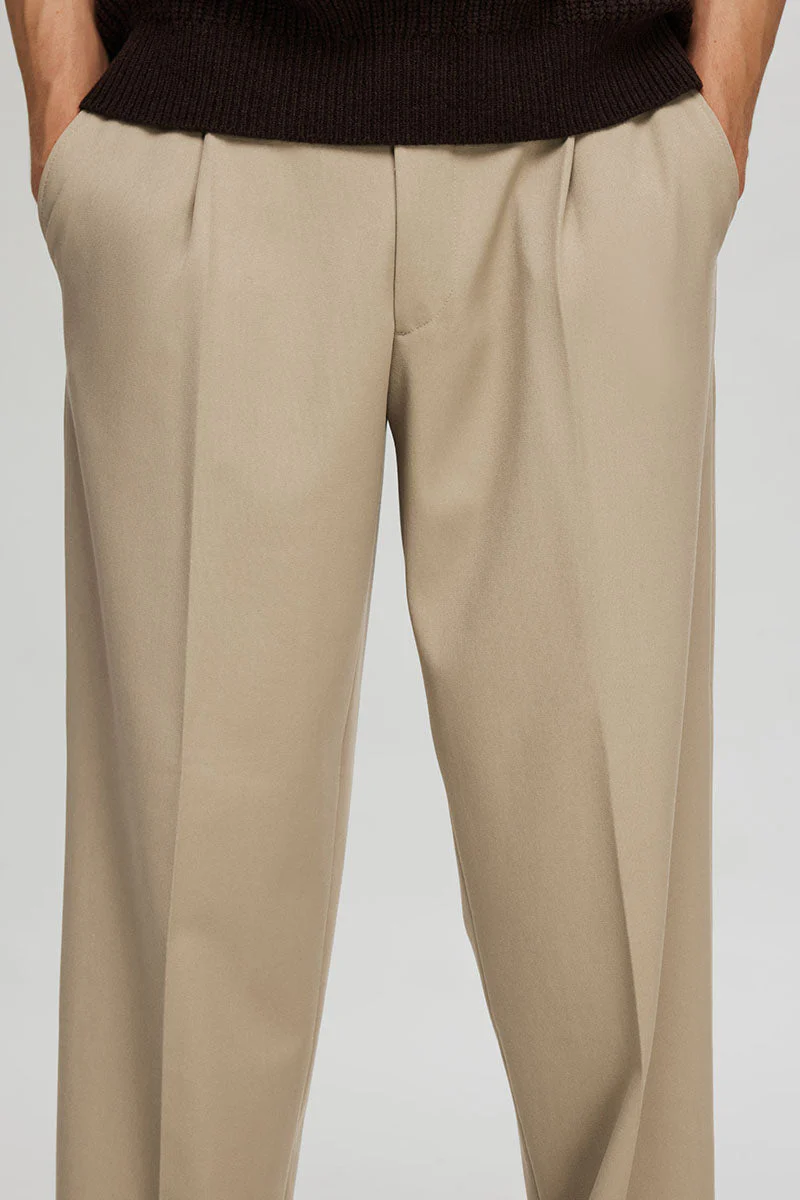 Selected Loose Finn Flex Pants Greige - Image 3