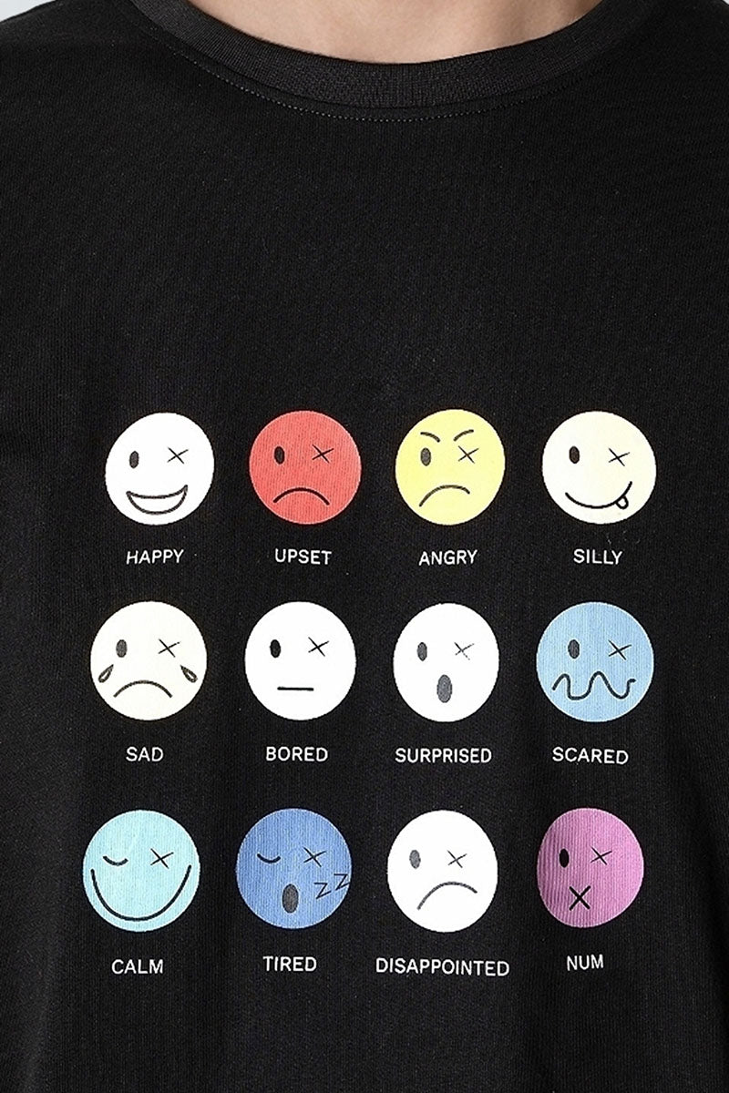 Clean Cut Copenhagen Emoji t-Hemd Black - Image 3