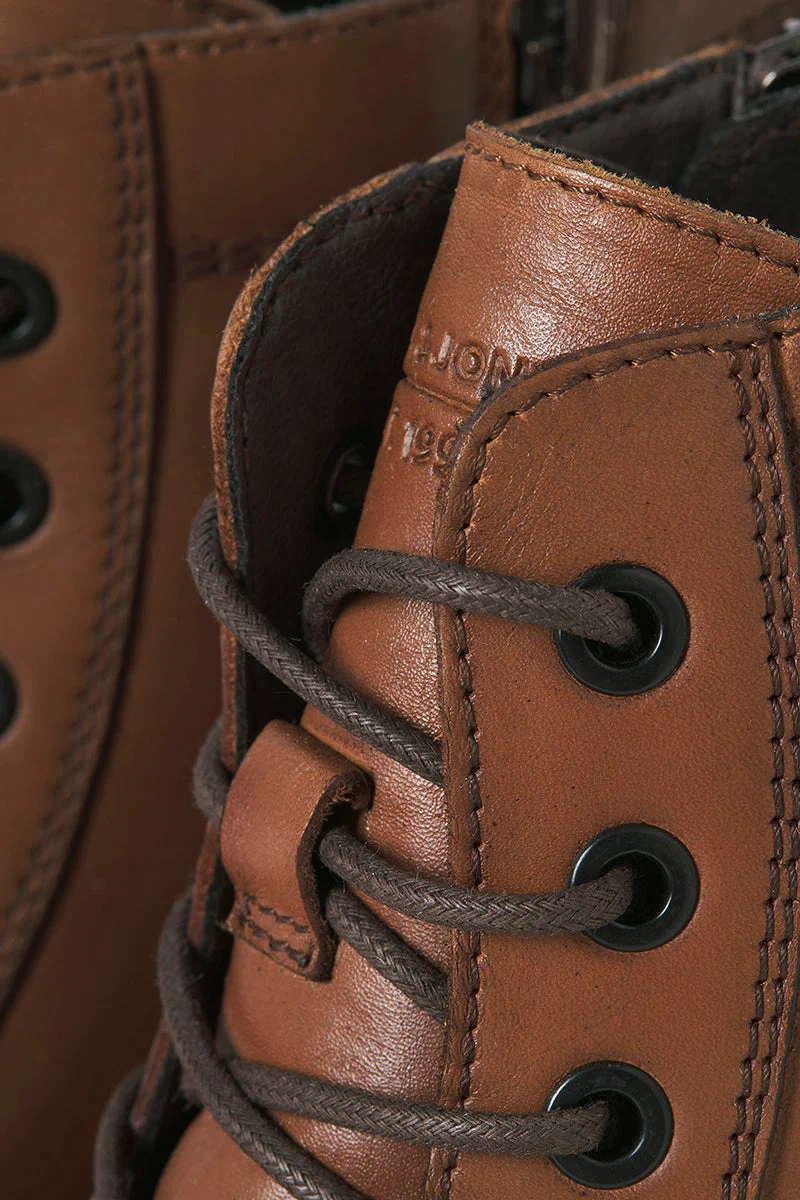 Jack & Jones Wentworth Leather Boots Cognac - Image 4