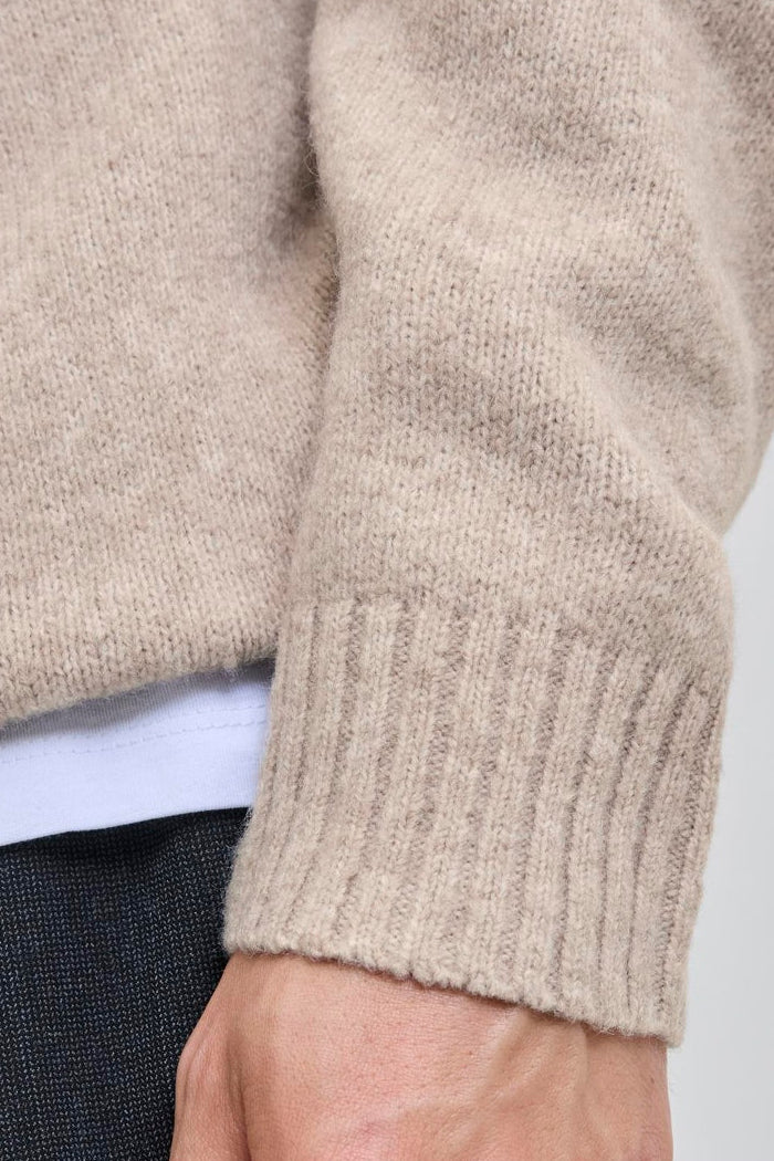 Jack & Jones Soho Ollie Knit Split Neck Atmosphere - Image 5