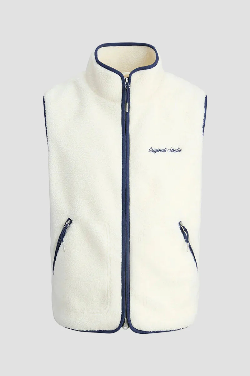 Jack & Jones Norrebro Teddy Bodywarmer Vest Ocean Cavern - Image 7