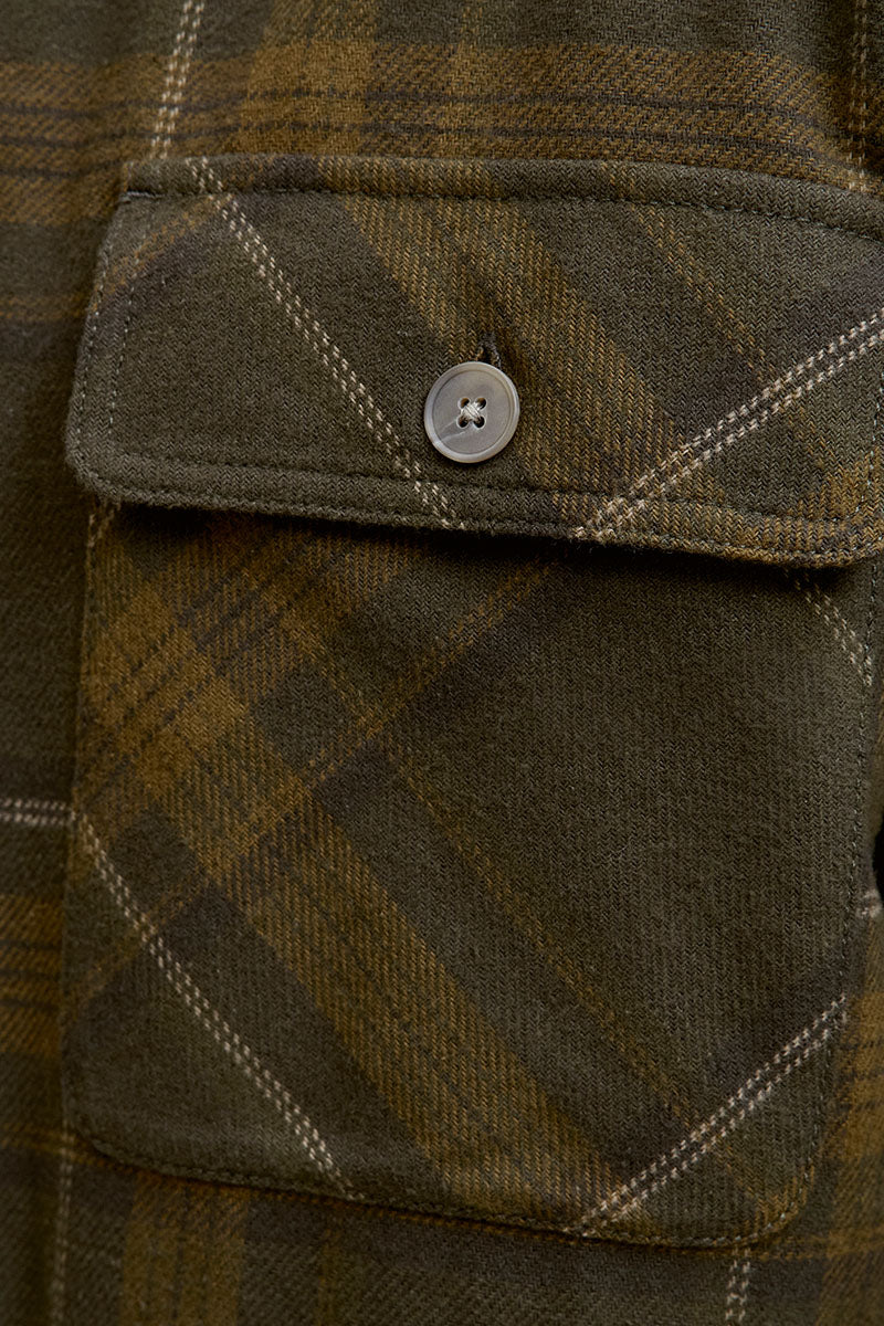 Jack & Jones Rayle Melange Check LS Overshirt Peat - Image 3