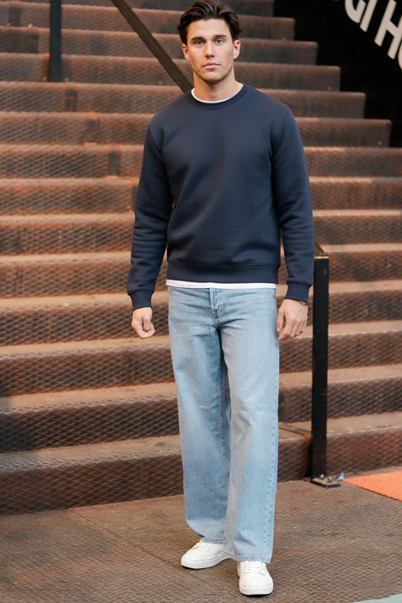 ONLY & SONS Ceres Crew Neck Blue Nights - Image 2