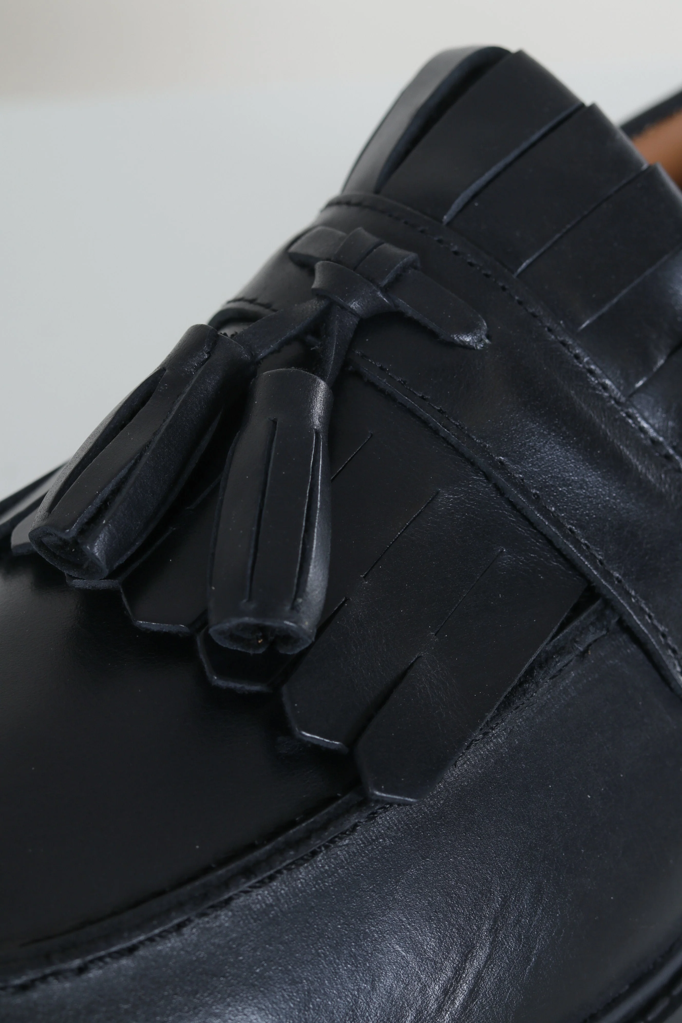 Selected Tim Leather Kiltie Loafer Black - Image 6