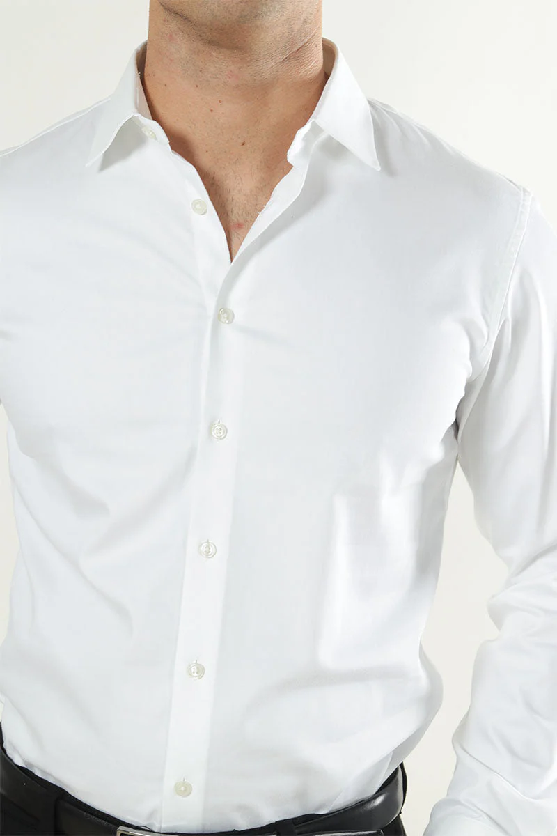 Selected Performance Stretch LS Hemd Bright White - Image 4