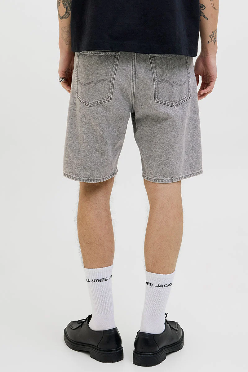 Jack & Jones Alex Baggy Fit Shorts 331 Grey Denim - Image 5